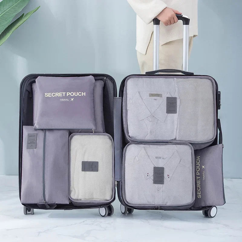 Ensemble organisateur de valise 6 sacs de rangement Petit Déclic, vue 1