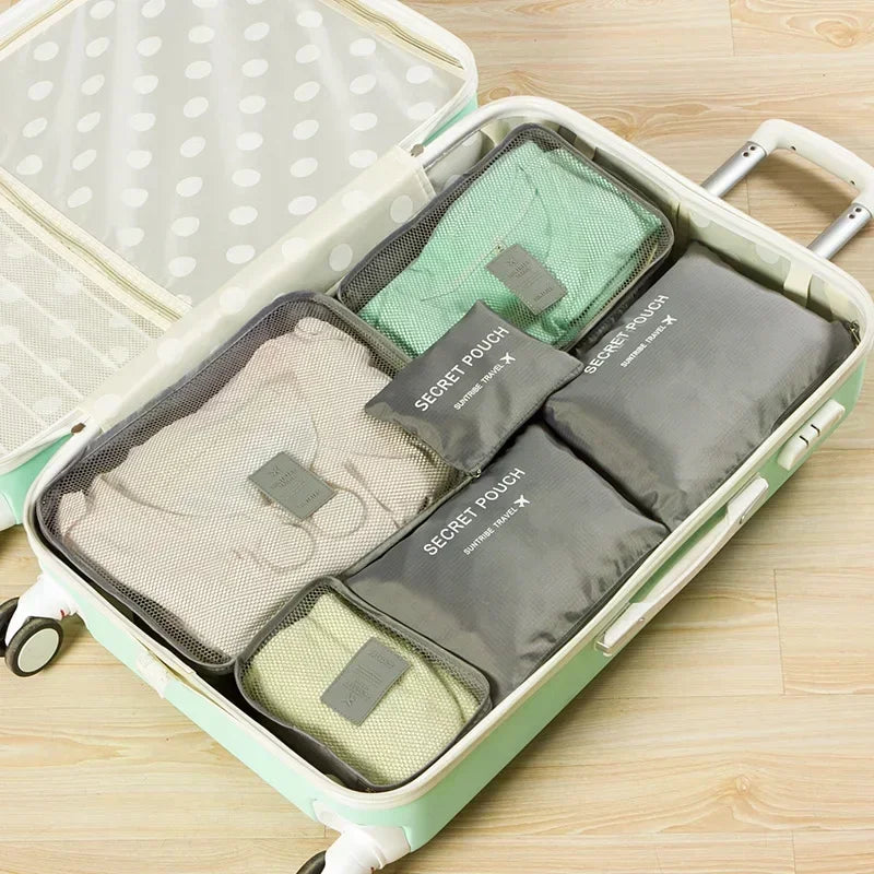 Organisateur de valise 6 sacs Petit Déclic, coloris Gris
